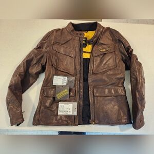 Vtg Men’s Ducati Scrambler Leather EU50 Quattrotasche Jacket Rare